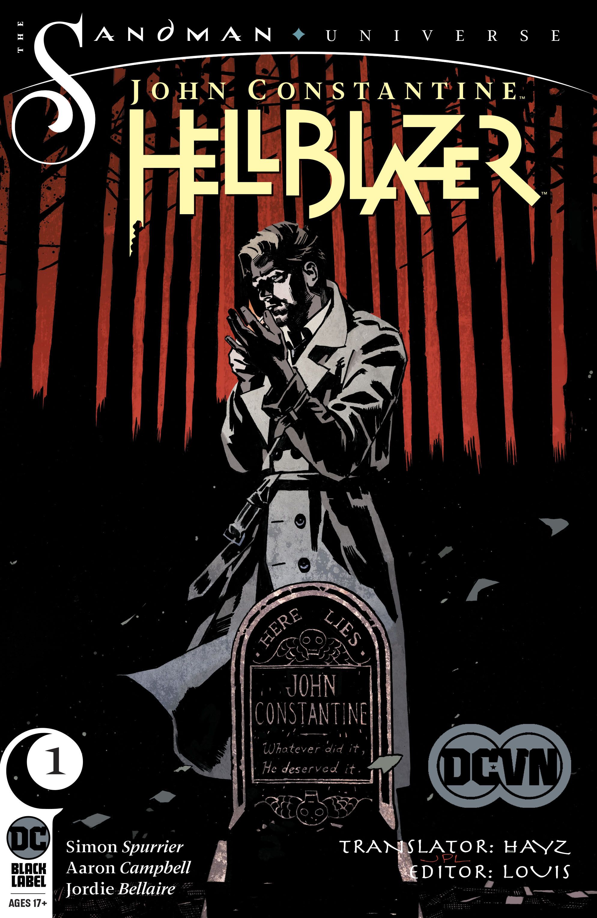 Bìa truyện John Constantine: Hellblazer (2019)