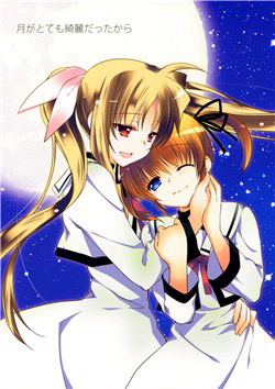 Bìa truyện Because The Moon Was So Beautiful [Mahou Shoujo Lyrical Nanoha]